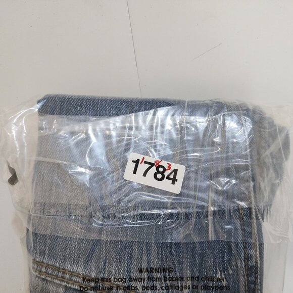 VTG JNCO Jean Shorts 35X12 Blue Crown Skater Streetwear Crown Wide Leg Baggy Y2k - Picture 16 of 16